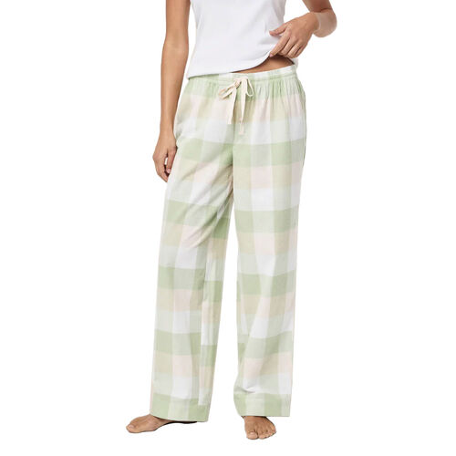 Papinelle Organic Cotton Plaid Full Length Pant